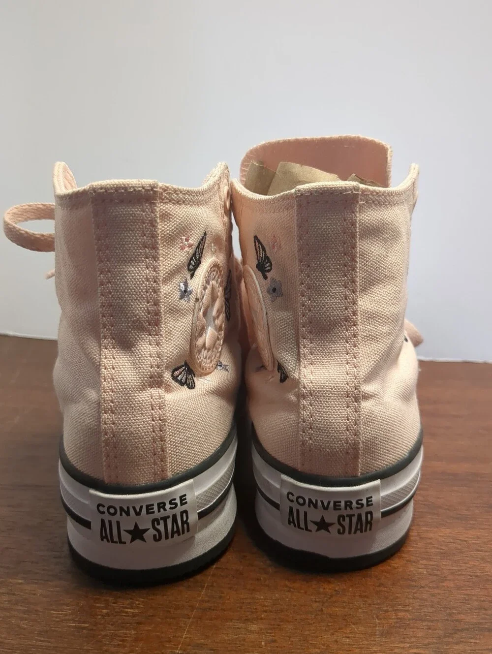 CONVERSE Chuck Taylor All Star EVA Lift Platform Sneakers Pink Kids Size US 1Y
